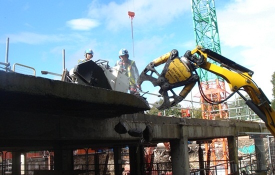 Brokk and Crusher in action